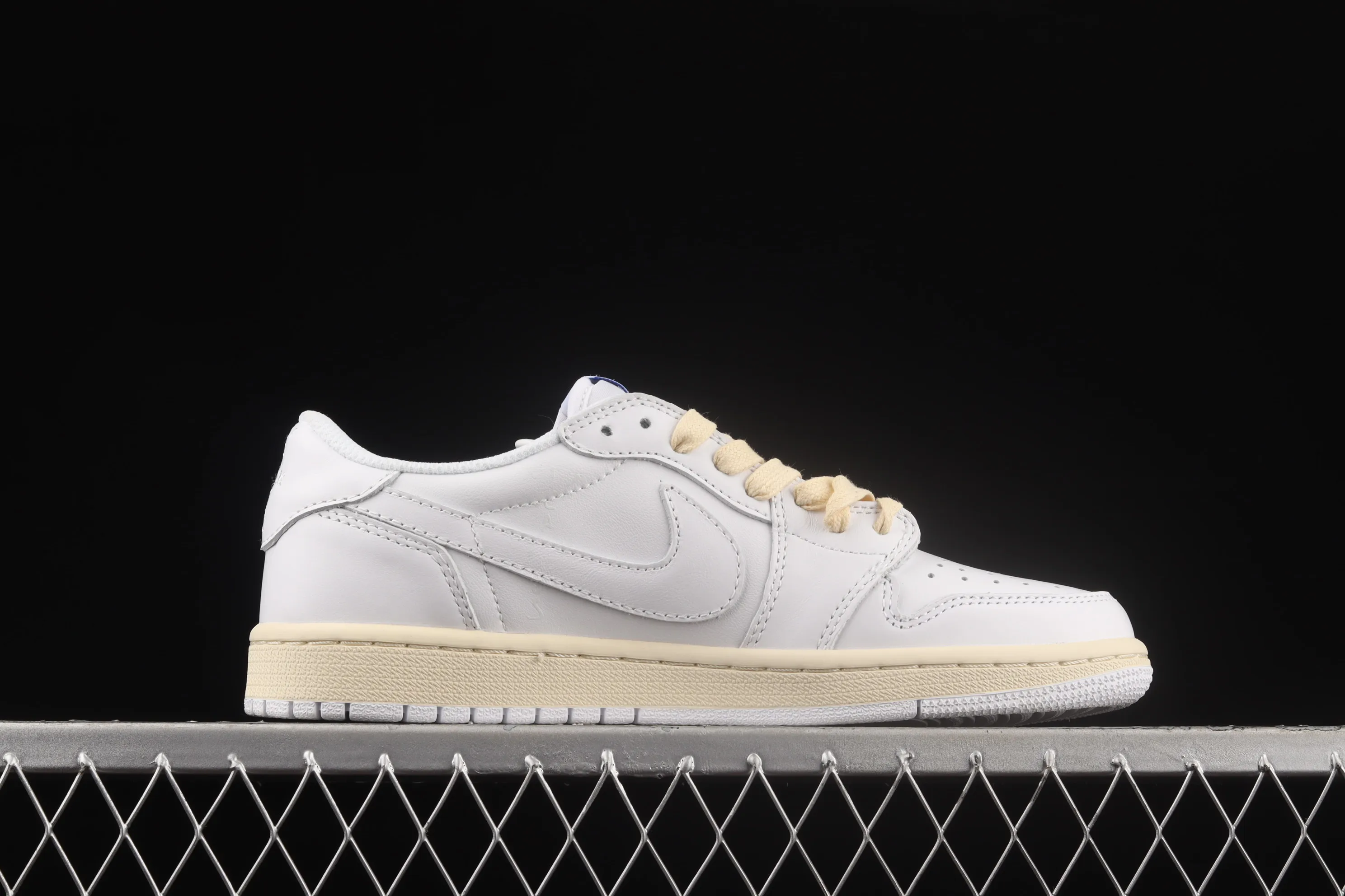 All categories Air Jordan Jordan series basketball shoes Air Jordan 1 Low Travi Scott x Fragment x Air Jordan 1 Low OG SP AJ1 Joe 1 Barb White Yellow Blue DM6839-186